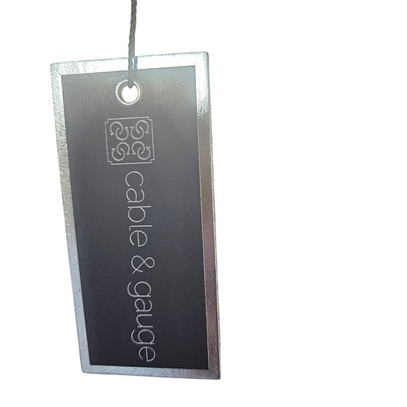 Cable & Gauge Womens Royal Blue Cold Shoulder Top With Gold Accents XS New With - Picture 5 of 6